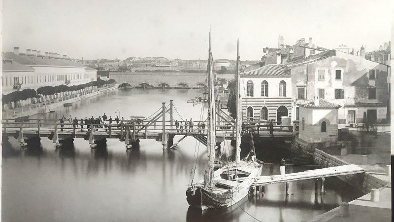Anno 1866..il Ponte San Giovanni in legno.